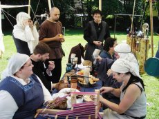 Lagerleben der Mittelaltergruppe Via Nostra