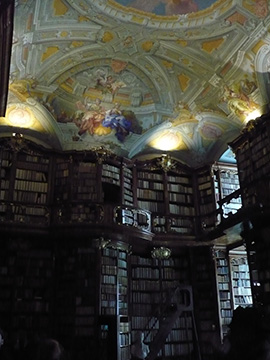 Die Bibliothek im Stift St. Florian.