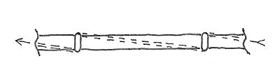 Anlegetechnik an der Oberfläche - Überfangung eines Fadens im Detail