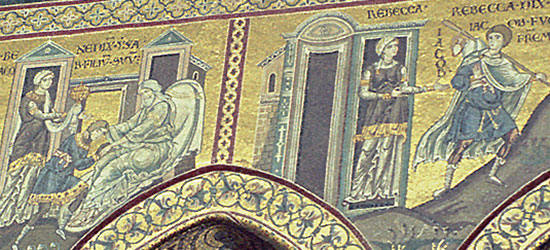 Mosaik aus der Kathedrale Monreale (Ausschnitt)