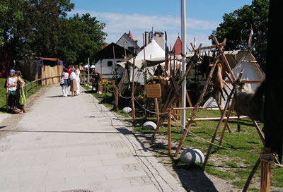 Eines der schönen Lager beim Burghausener Burgfest