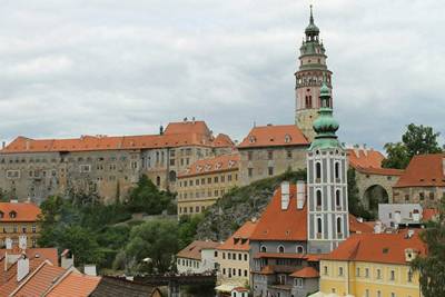 Blick auf die Krumauer Burg