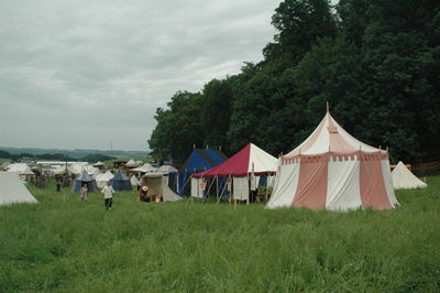 Blick von unserem Platz aus auf die Lagerwiese
