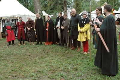 Die Darsteller der Gerichtsverhandlung am Samstag