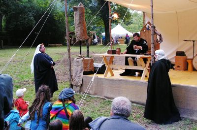 Szene aus der Gerichtsverhandlung