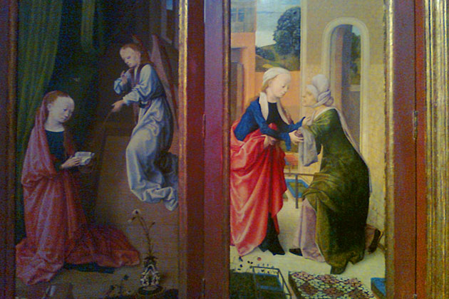 Ausschnitt aus einem Marienalter (um 1490)